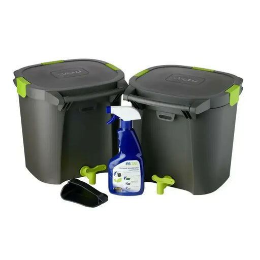 Maze Indoor Composter Twin Pack - 14L - Airtight Bokashi System
