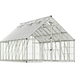 10 × 16 balance greenhouse with aluminium frame and polycarbonate panels