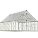10×20 walk-in Balance greenhouse with aluminium frame, polycarbonate wall panels, roof vents, and double doors