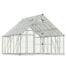 10×12 Balance greenhouse with aluminium frame and polycarbonate panels