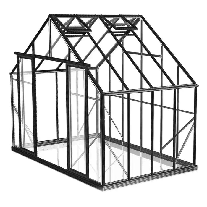 10 x 8 ft Polycarbonate Greenhouse with Twin-Wall Insulated Panels