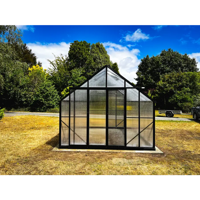 10x8 Polycarbonate Greenhouse with Twin-Wall Insulated Panels