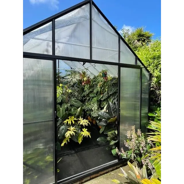 10x8 Polycarbonate Greenhouse with Twin-Wall Insulated Panels