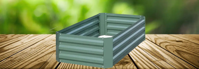 120 X 60 cm Rectangle Galvanised Garden Bed