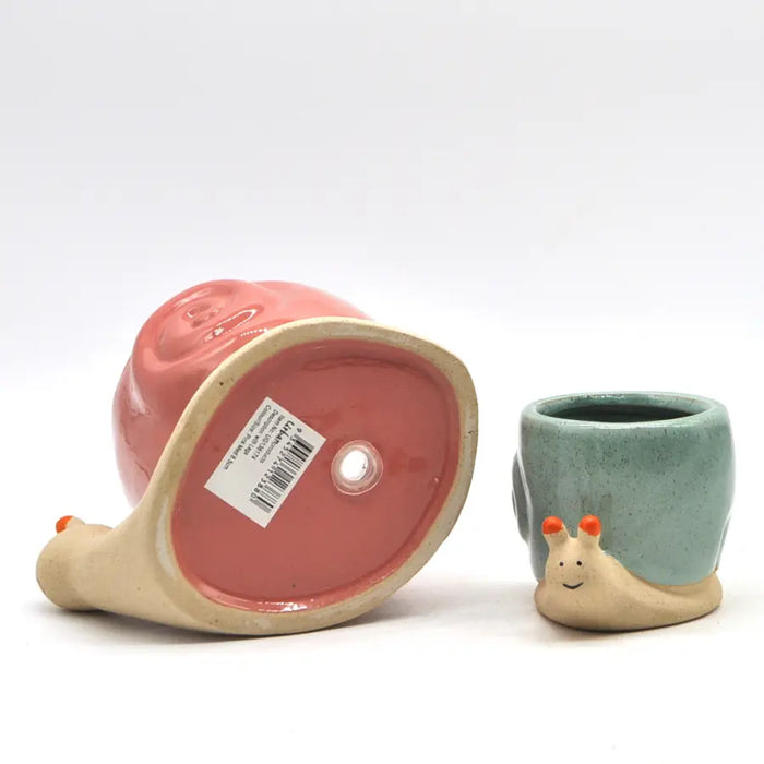 Snail Planter - Blue or Pink