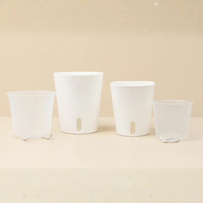 Square Self-Watering Pots with Wick – For Soil or Hydroponics