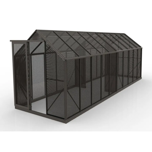 6x20 Shade House with Powder-Coated Aluminium Mesh Panels