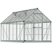 6 x 14 hybrid greenhouse with aluminium frame and polycarbonate panels