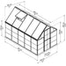 technical diagram showing dimensions and layout of the 6x10 hybrid greenhouse