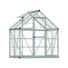 6x4 Harmony polycarbonate greenhouse with aluminium frame and clear panels
