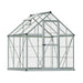 6x6 Harmony polycarbonate greenhouse with aluminium frame and clear panels