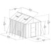 8x12 Glory greenhouse dimensions diagram showing measurements