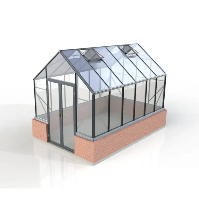8x12 Elite Stonewall Glasshouse with Custom Dulux Frame
