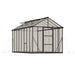 8x16 Glory polycarbonate greenhouse with grey aluminium frame and walk-in design