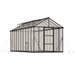 8x20 Glory polycarbonate greenhouse with grey aluminium frame and walk-in design