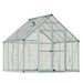 8x8 Balance greenhouse with aluminium frame and polycarbonate panels