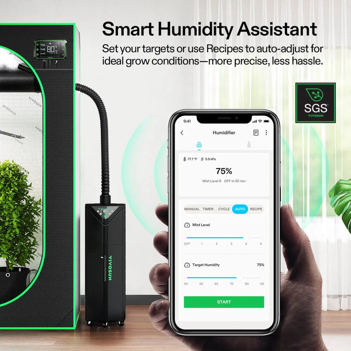 AeroStream H19 Intelligent 19L Grow Tent Humidifier