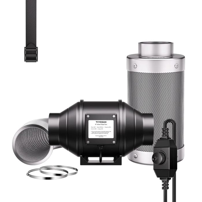 AeroZesh R4 Compact 4" Grow Tent Ventilation Kit