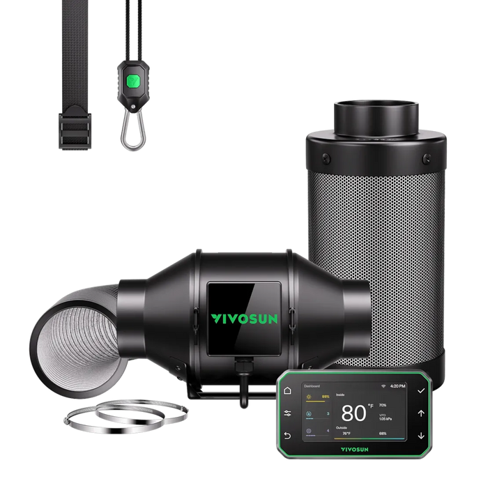 AeroZesh G4 Smart 4" Grow Tent Ventilation Kit
