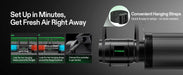 AeroZesh G8 Smart 8" Air Filtration & Ventilation Kit