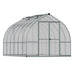 Bella 8x12 bell-shaped greenhouse with aluminium frame and twin-wall polycarbonate panels
