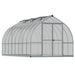 Bella 8x16 bell-shaped greenhouse with aluminium frame and twin-wall polycarbonate panels