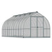 Bella 8x20 bell-shaped greenhouse with aluminium frame and twin-wall polycarbonate panels