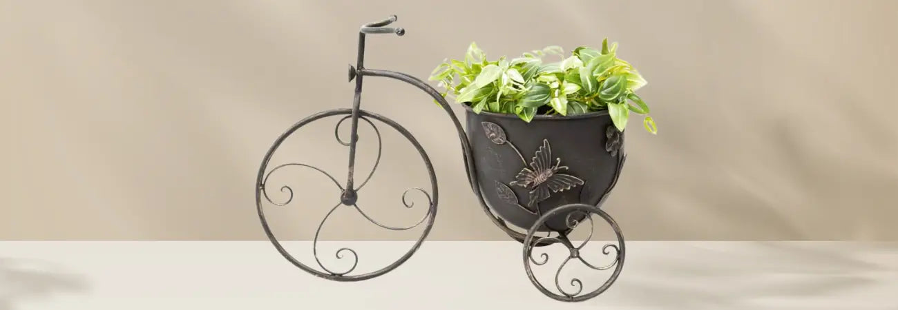 Bicycle Potplanter w/Butterfly