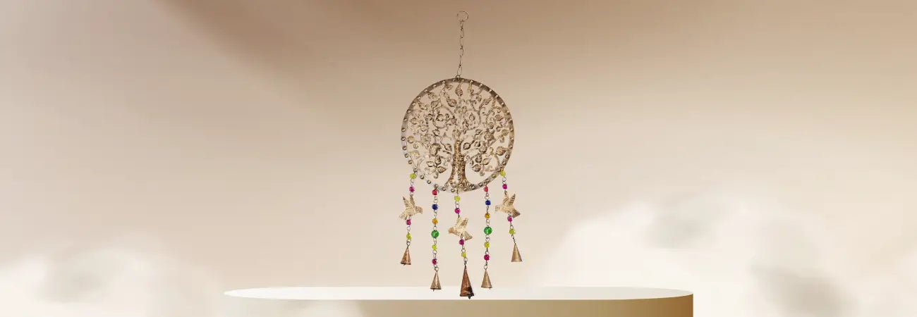 Handcrafted Tree of Life with Birds & Beads