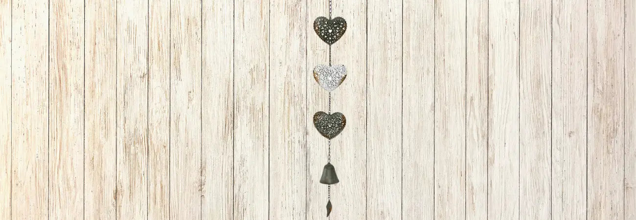 Hanging Hearts Bell Chime