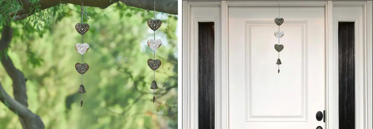 Hanging Hearts Bell Chime