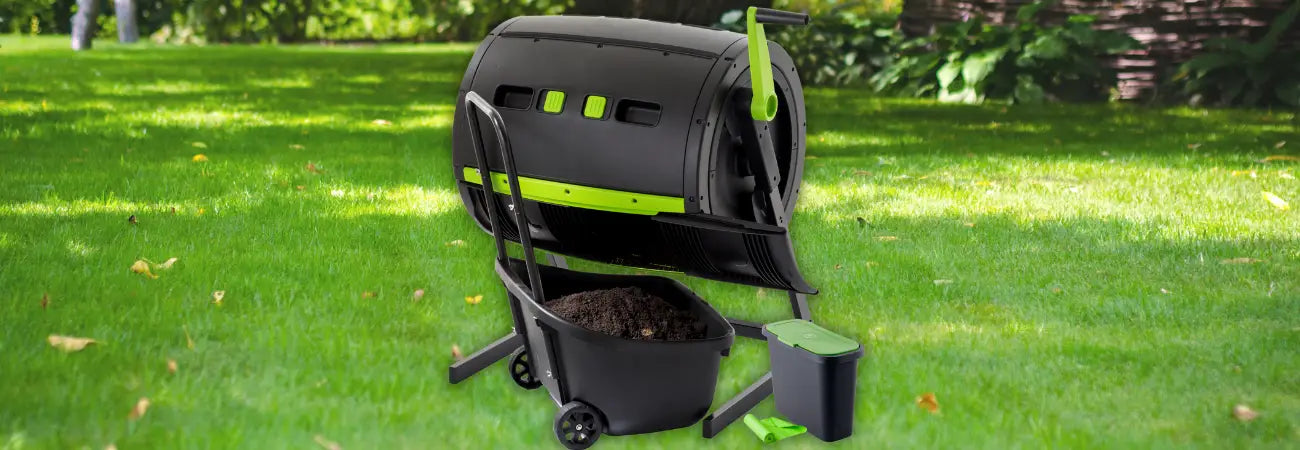 Maze 245lt Compost Tumbler (Mega Bundle 9l Caddy)