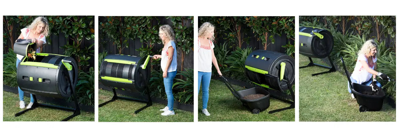 Maze 245lt Compost Tumbler (Mega Bundle 9l Caddy)