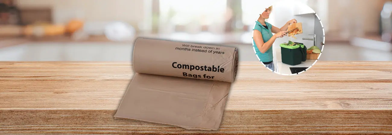Maze 5lt Compostable Bags - 100% Compostable Vegetable Material