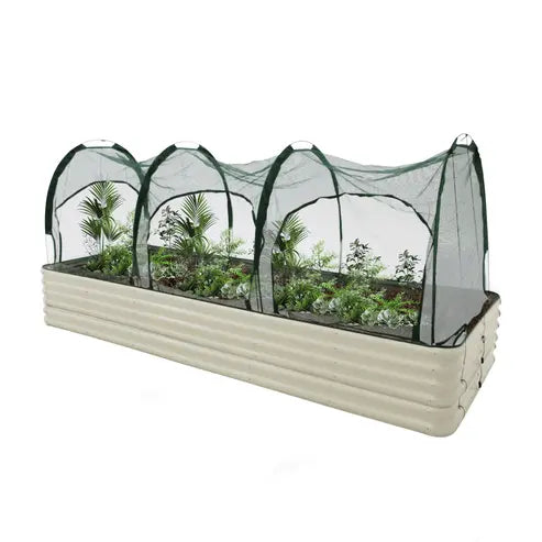 Maze Raised Garden Bed (Height 43cm) with 3m Net Tunnel