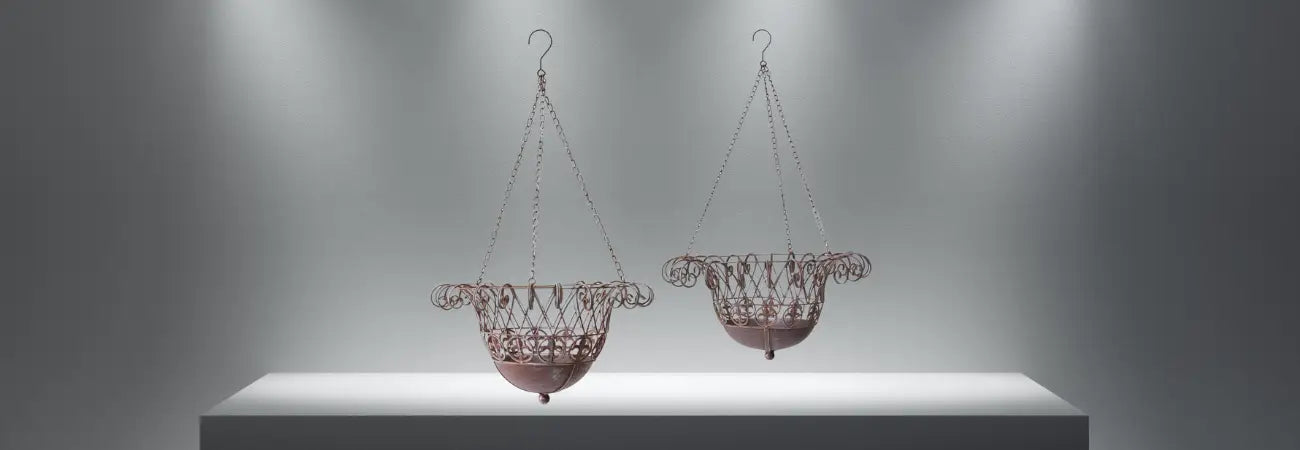 Set/2 Nested Federation Hanging Baskets