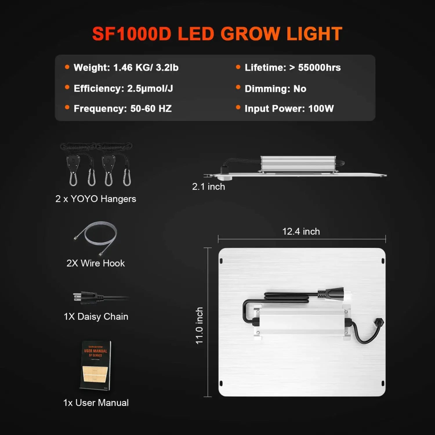 Spider Farmer SF1000D LED Grow Light