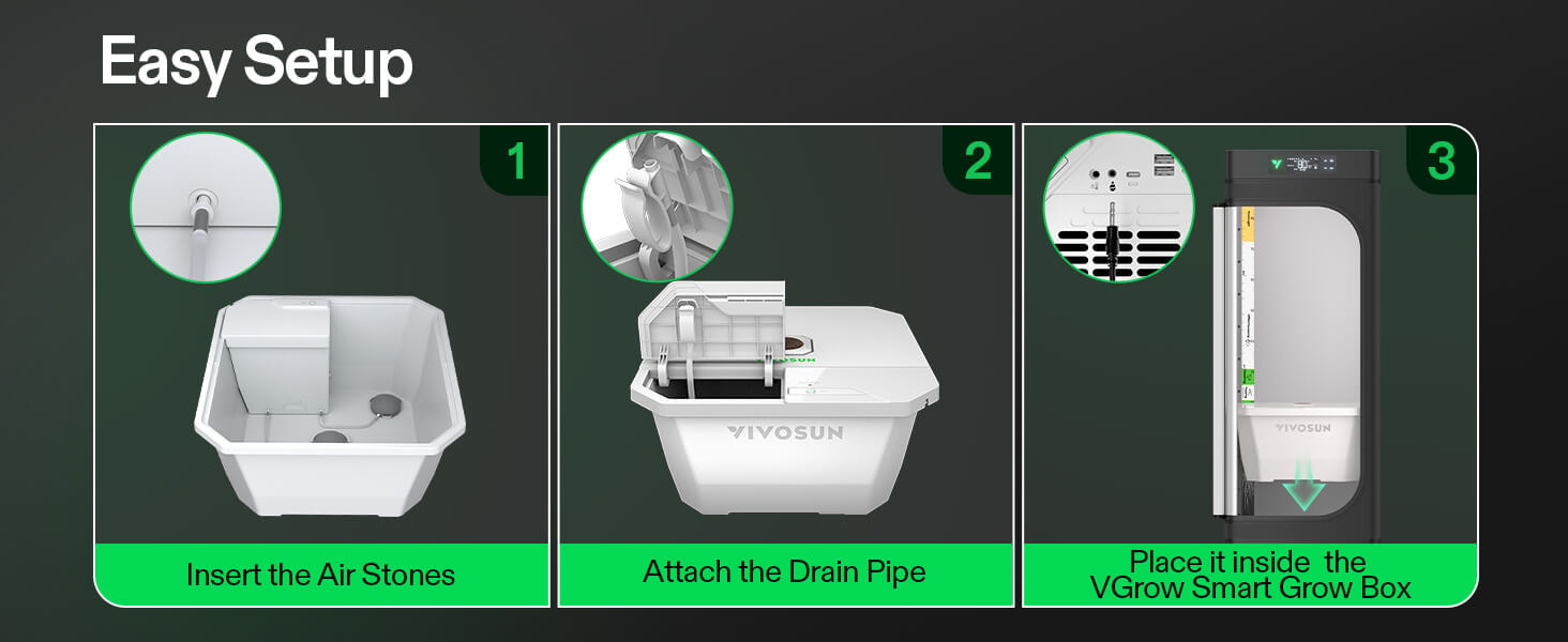 VGrow Smart Box & DWC Hydroponics Growing System Kit