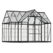 Victory 12 x 10 ft cathedral greenhouse with powder-coated aluminium frame and polycarbonate panels