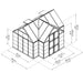 Victory 12 x 10 ft greenhouse dimensions and layout diagram