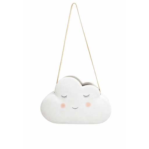 White Haniging Cloud Planter