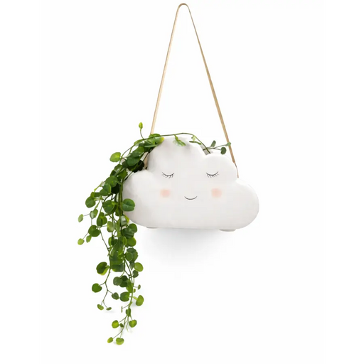 White Haniging Cloud Planter