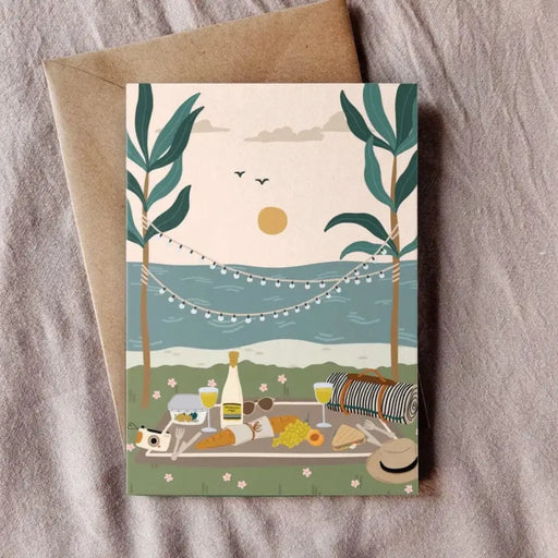 Beach Picnic Greeting Card