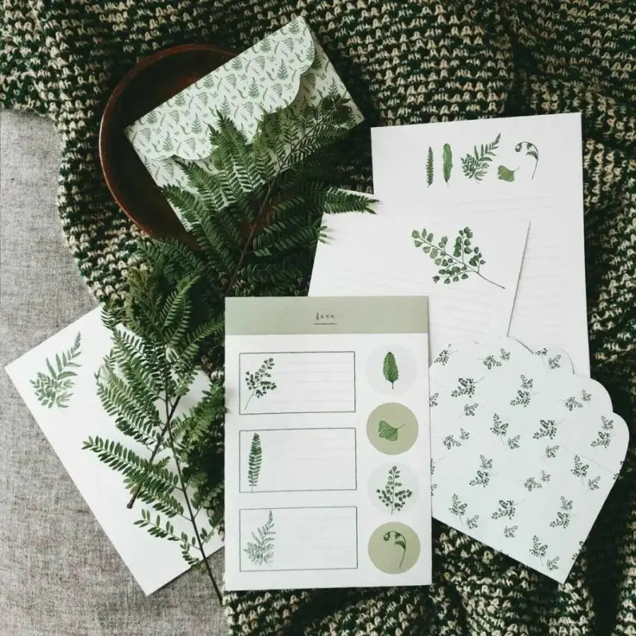 Fern Letter Writing Set — Green My Space