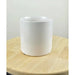120 mm matte white ceramic pot
