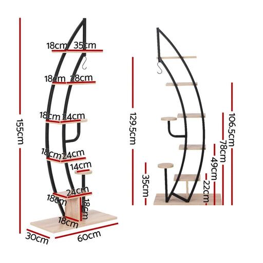 Artiss Plant Stand 6 Tier Ladder Corner Shelf - Furniture > Living Room > Bookcases & Shelves