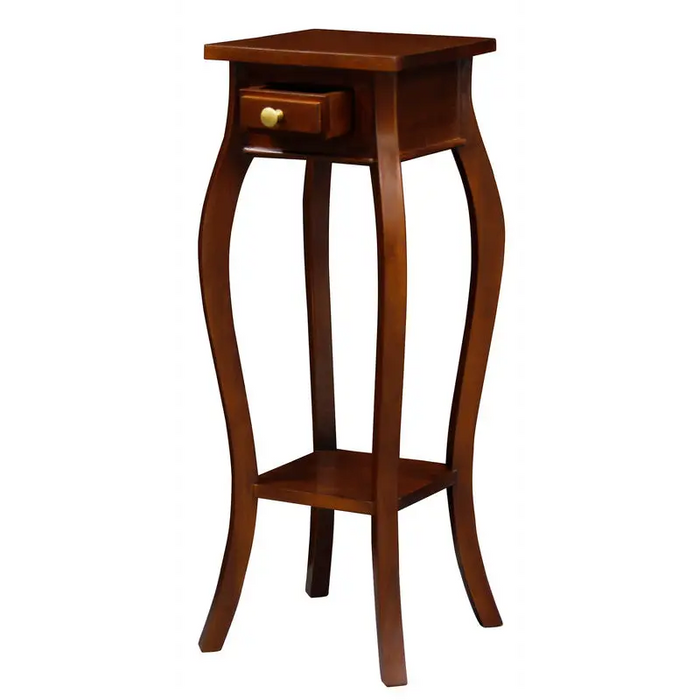 Cabriole Leg Plant Stand (Mahogany) - Furniture > Living Room > Side Tables