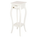 Cabriole Leg Plant Stand (White) - Furniture > Living Room > Side Tables