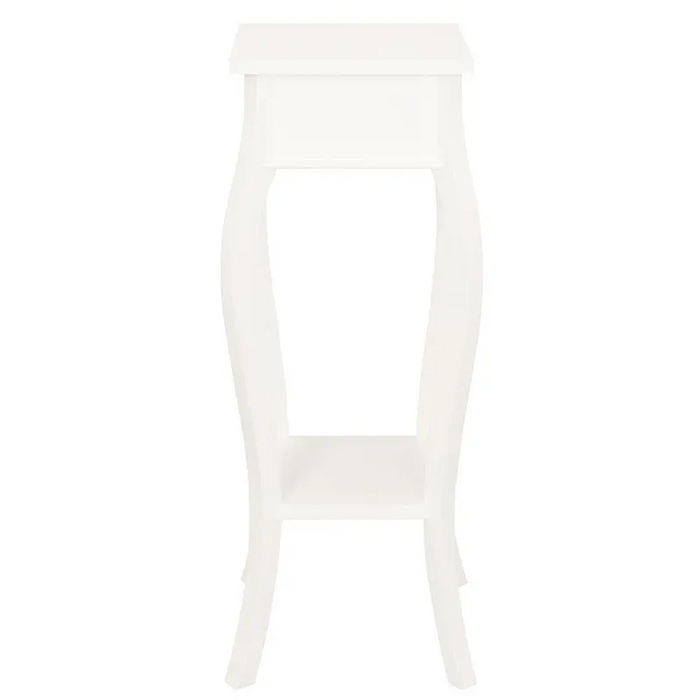 Cabriole Leg Plant Stand (White) - Furniture > Living Room > Side Tables