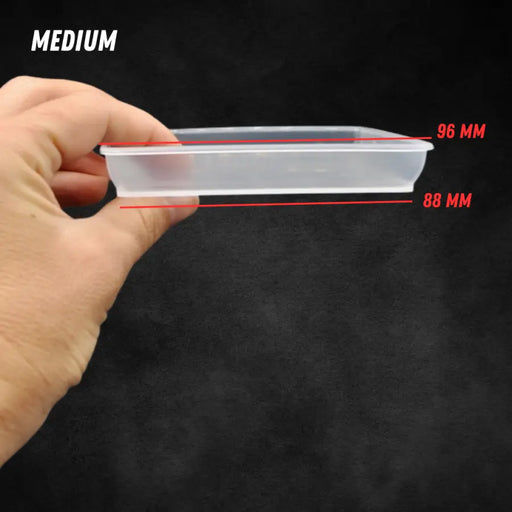 Translucent Square Saucers - Medium (5 Pack)
